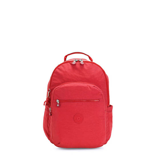 Kipling Seoul Small Klassieke Tablet Rugzak Rood | België 1354CT